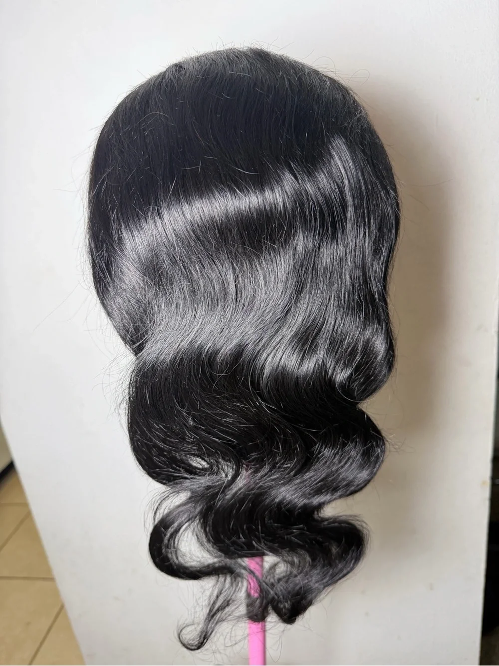 Premium Black Human Hair Wig - Soft & Full